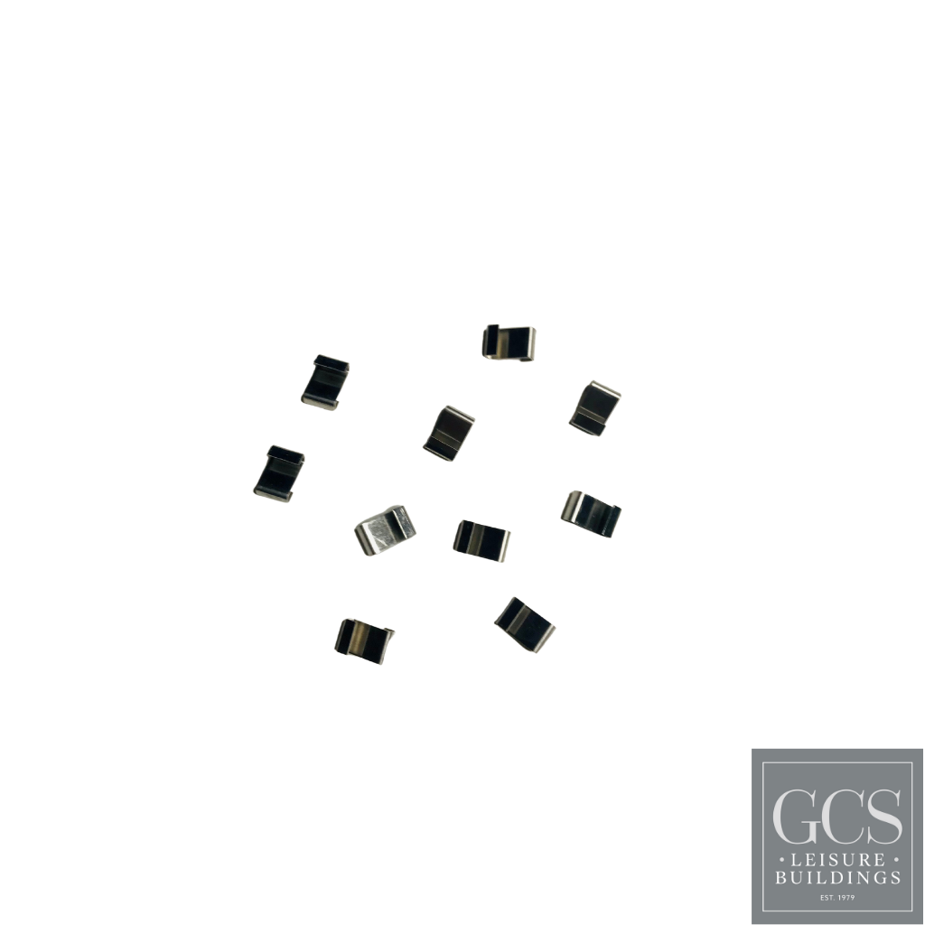 Halls greenhouse preformed retaining overlap z glazing clips