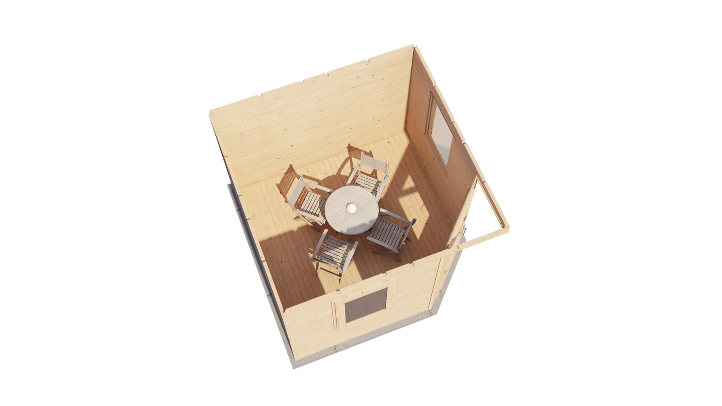 Lugarde Select Prima summerhouse Dumfries 300x300cm - Untreated