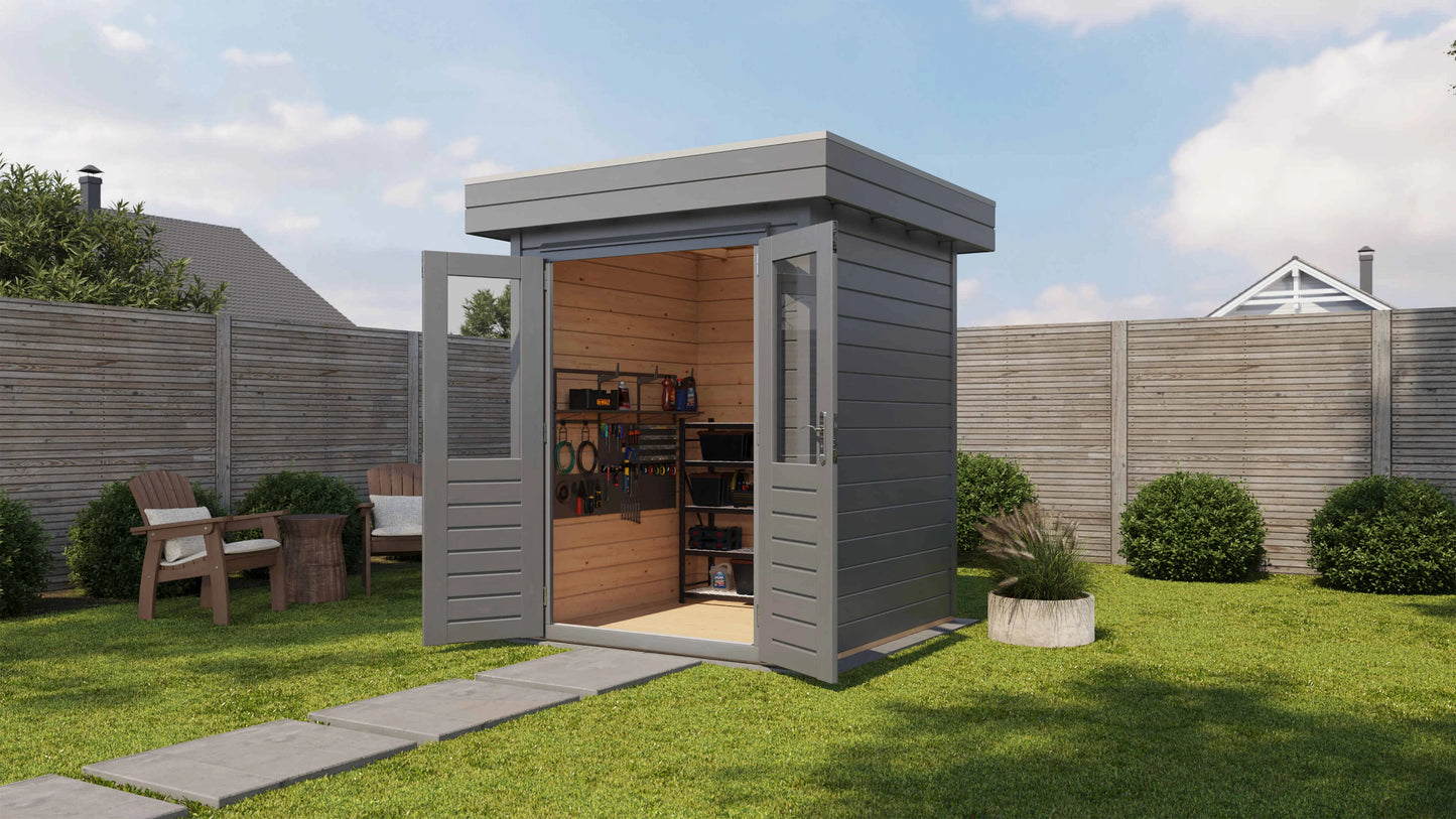 Lugarde Select Prima summerhouse Clyde 180x180cm - RAL 7021