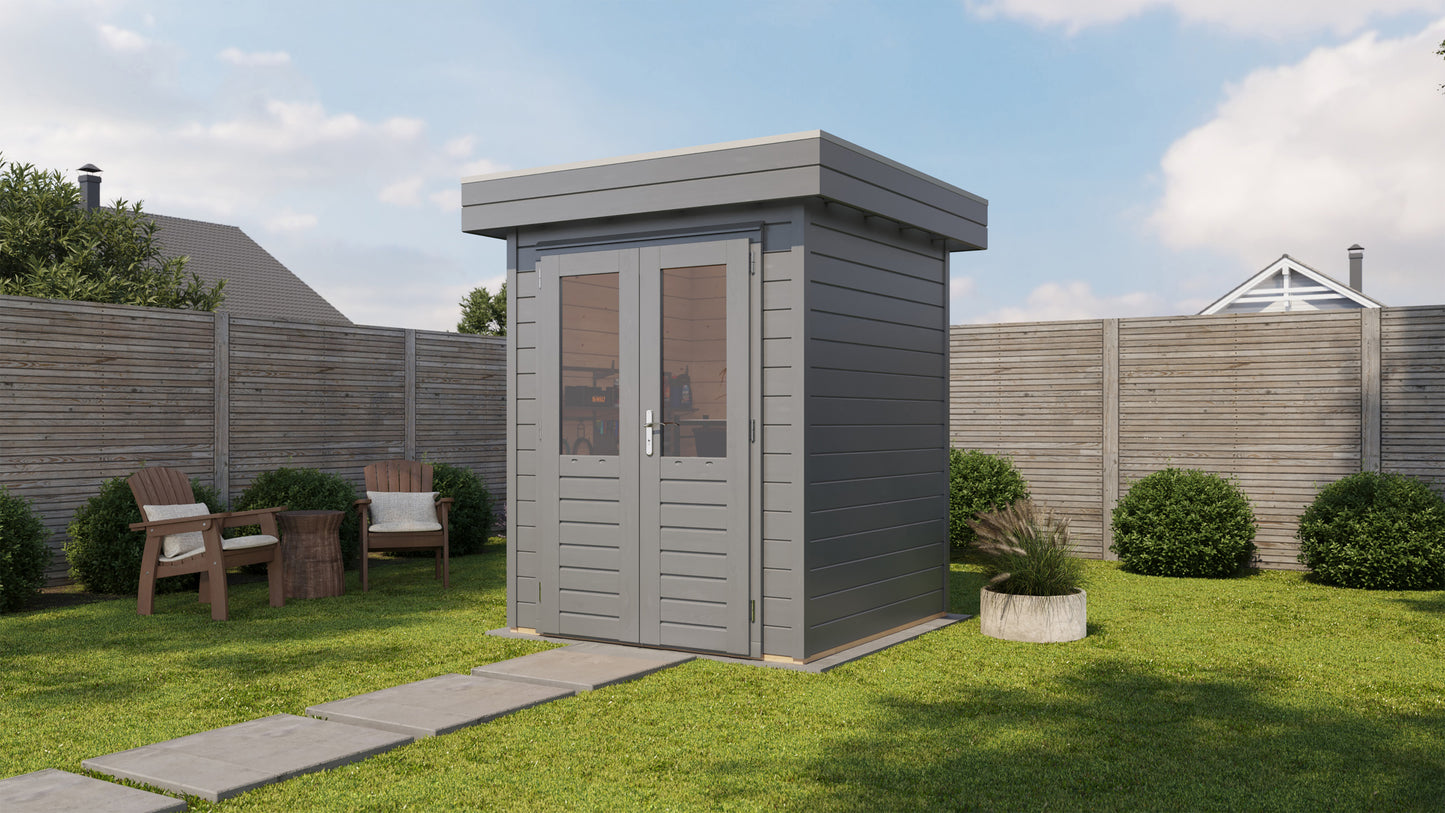 Lugarde Select Prima summerhouse Clyde 180x180cm - RAL 7021