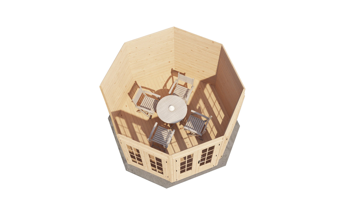 Lugarde Select Prima summerhouse Arran Ø300cm - Untreated