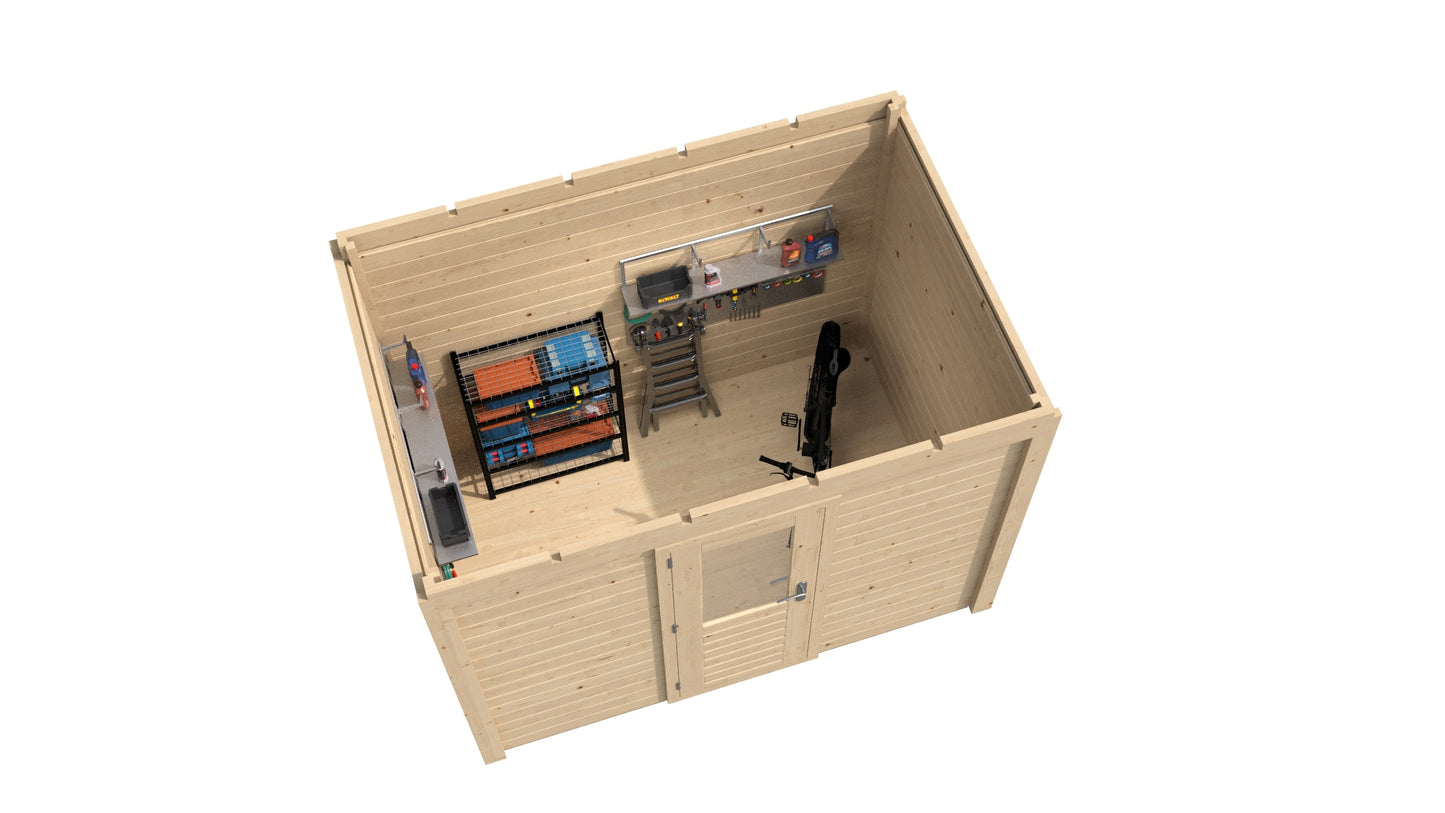 Lugarde Select Modern summerhouse 28mm Liverpool 300x200cm - Untreated