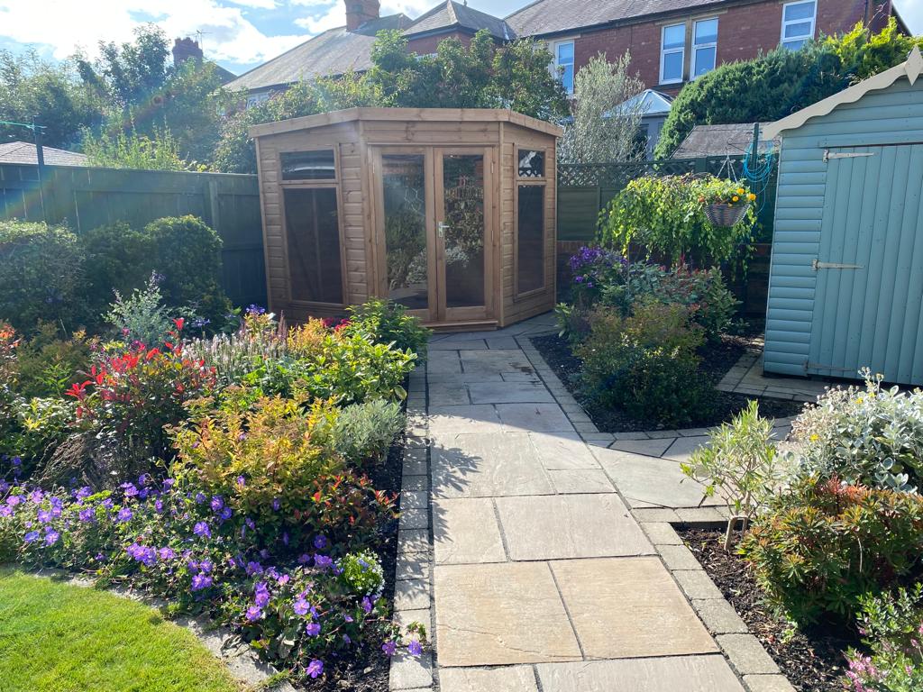 Contemporary Corner Summerhouse