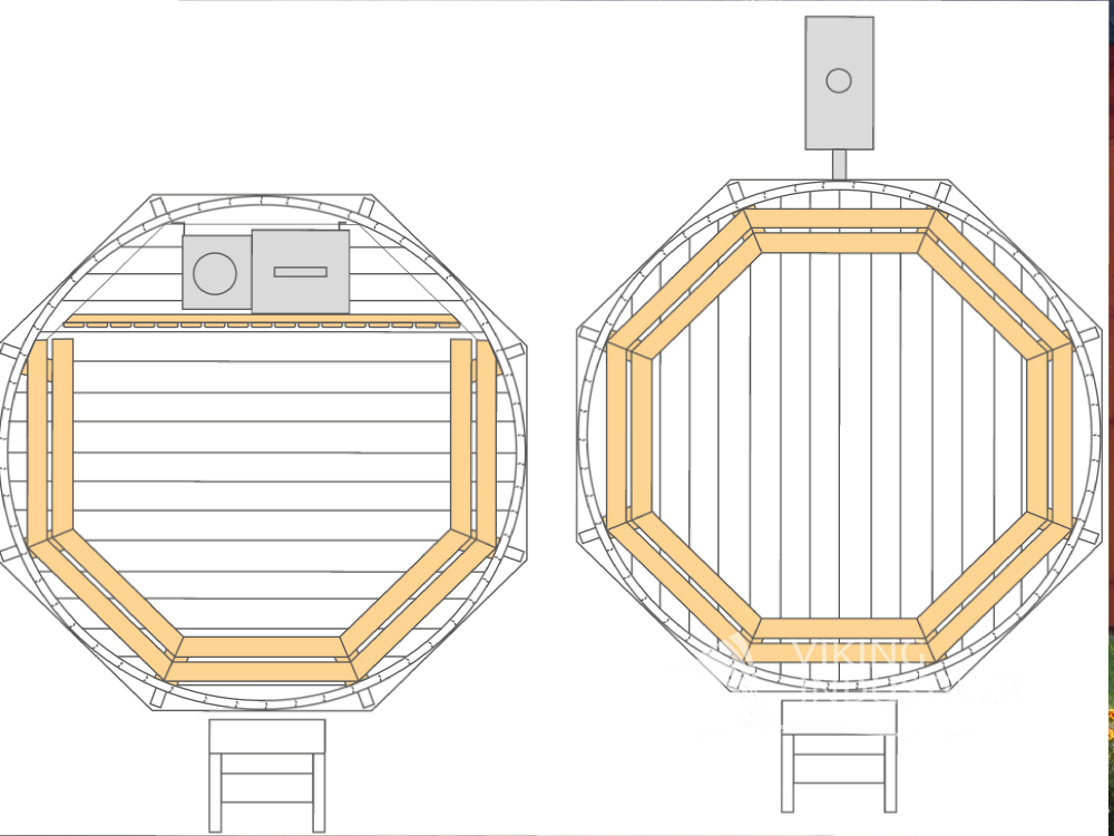 1.9 m Wooden Hot Tub