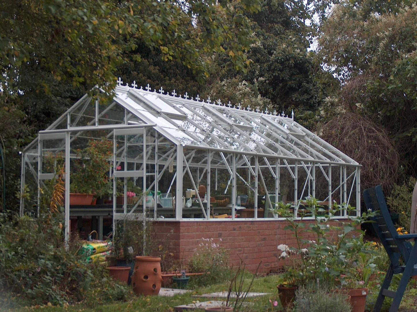 Elite Featured Dwarf Wall Greenhouse - 8ft wide