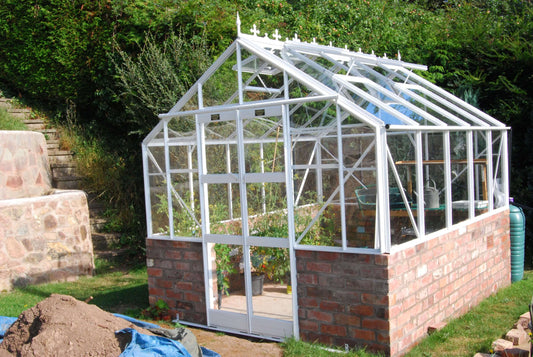Elite Featured Dwarf Wall Greenhouse - 8ft wide