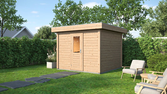 Lugarde Select Modern summerhouse 28mm Kent 300x300cm - Untreated