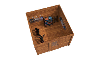 Lugarde Select Modern summerhouse 28mm Kent 300x300cm - Brown Wood Oil