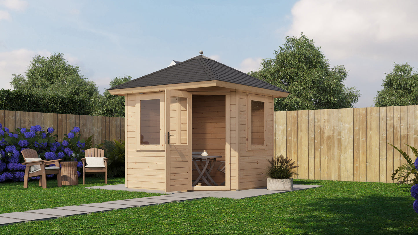 Lugarde Select Prima summerhouse Padstow 240x240cm - Untreated