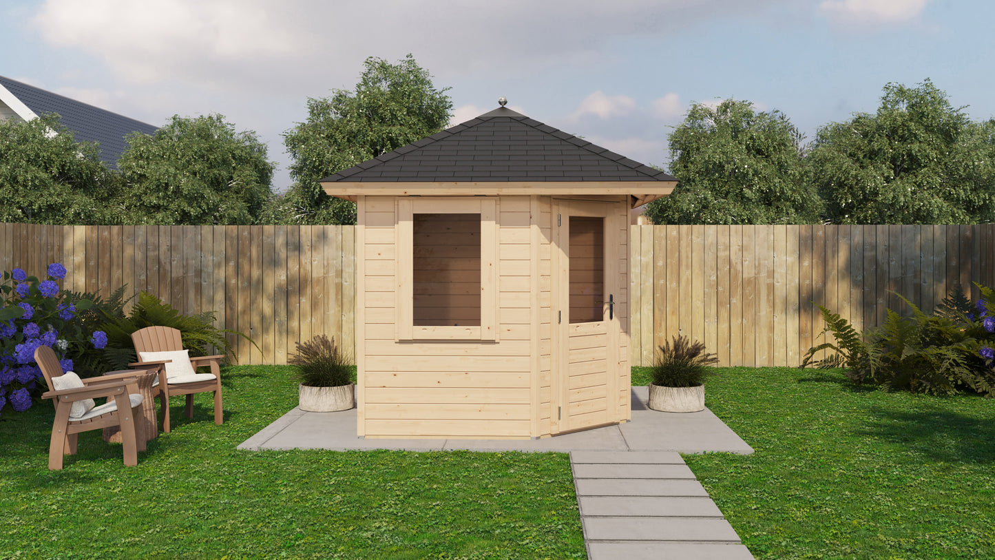 Lugarde Select Prima summerhouse Padstow 240x240cm - Untreated