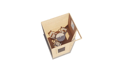Lugarde Select Prima summerhouse Oban 240x240cm - Untreated