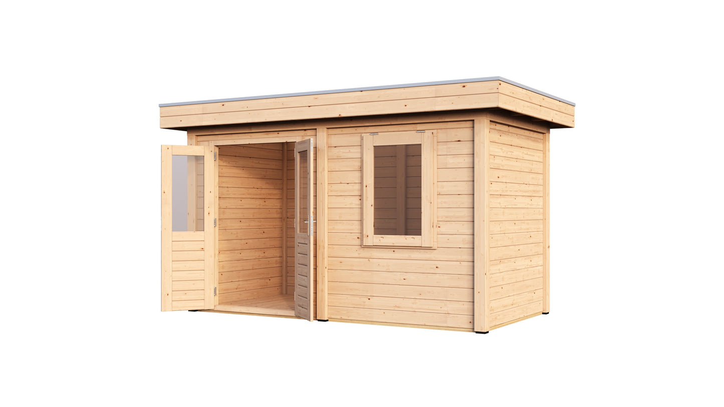 Lugarde Select Modern summerhouse 28mm Aberdeen 388x200cm - Untreated