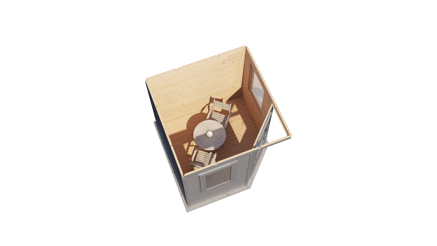 Lugarde Select Prima summerhouse Padstow 240x240cm - RAL 7021