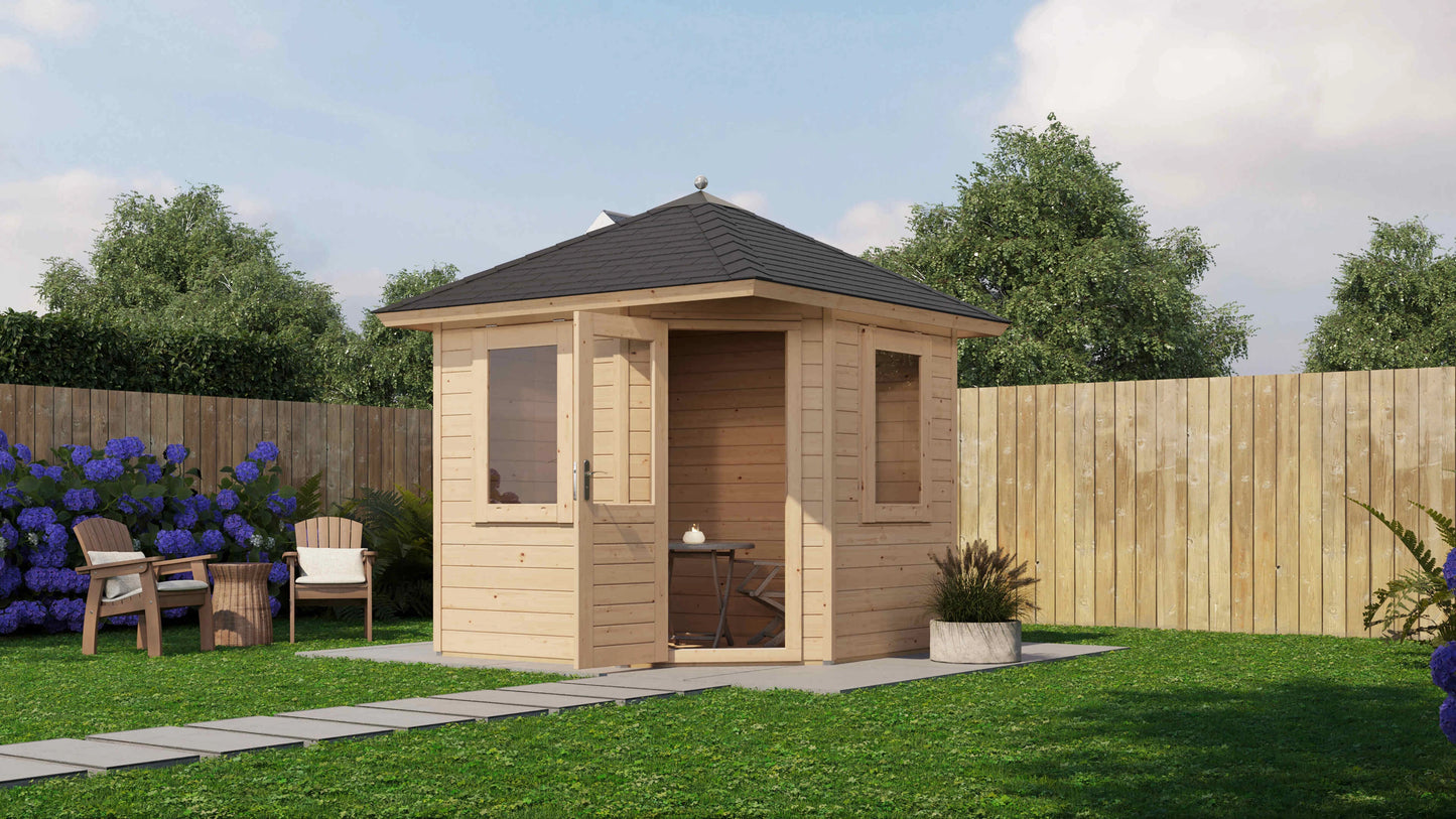Lugarde Select Prima summerhouse Padstow 240x240cm - Untreated