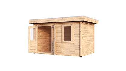 Lugarde Select Modern summerhouse 28mm Luton 388x250cm - Untreated