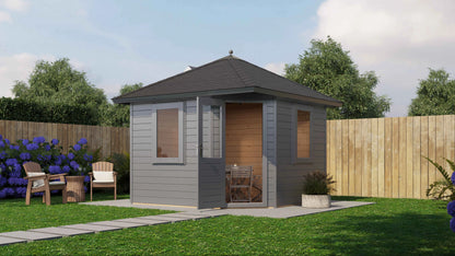 Lugarde Select Prima summerhouse Dumfries 300x300cm - RAL 7021