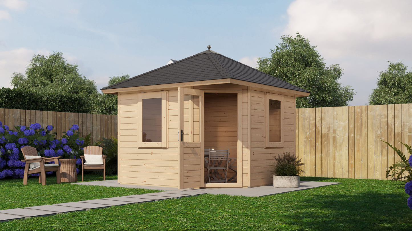 Lugarde Select Prima summerhouse Sidmouth 300x300cm - Untreated