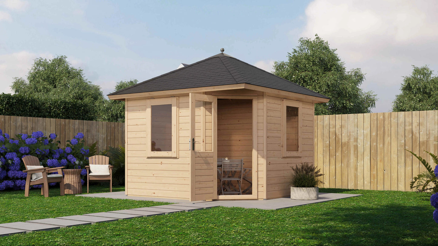 Lugarde Select Prima summerhouse Dumfries 300x300cm - Untreated