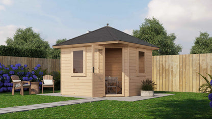 Lugarde Select Prima summerhouse Dumfries 300x300cm - Untreated