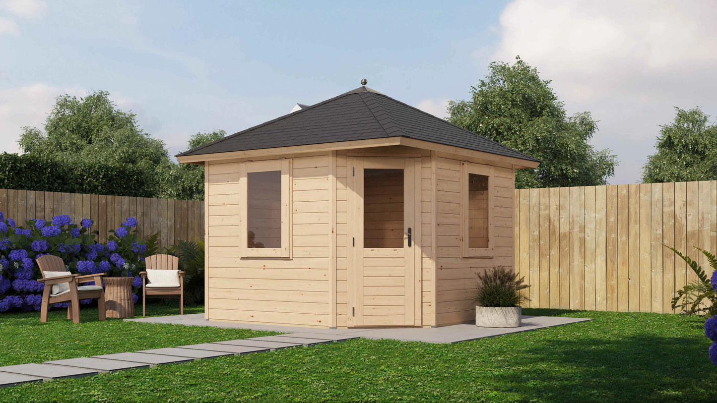 Lugarde Select Prima summerhouse Dumfries 300x300cm - Untreated