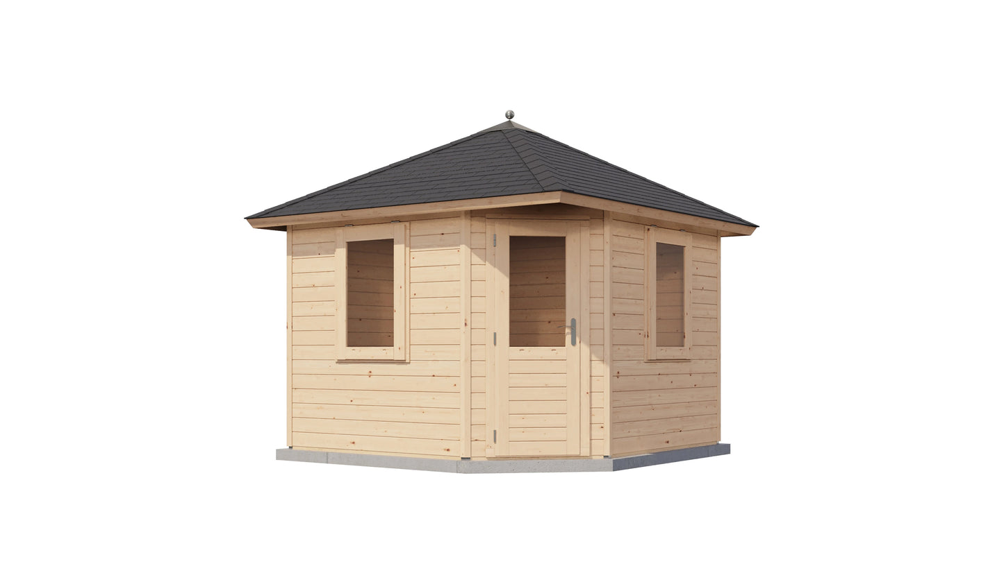 Lugarde Select Prima summerhouse Dumfries 300x300cm - Untreated