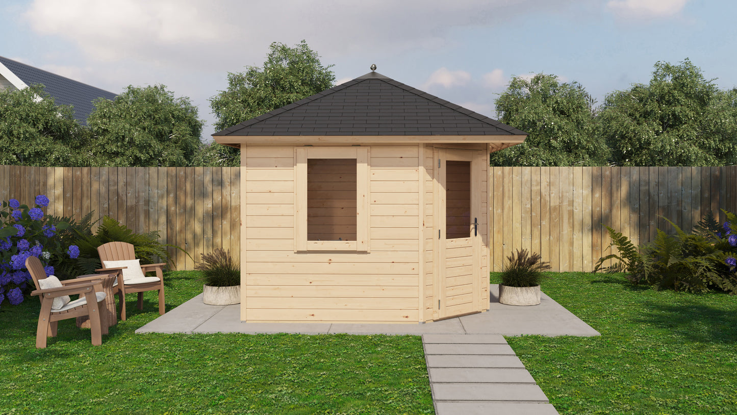 Lugarde Select Prima summerhouse Sidmouth 300x300cm - Untreated