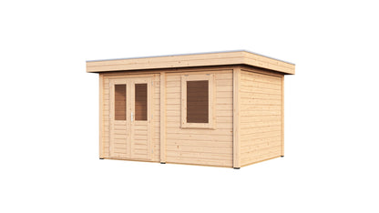 Lugarde Select Modern summerhouse 28mm Cardiff 388x300cm - Untreated