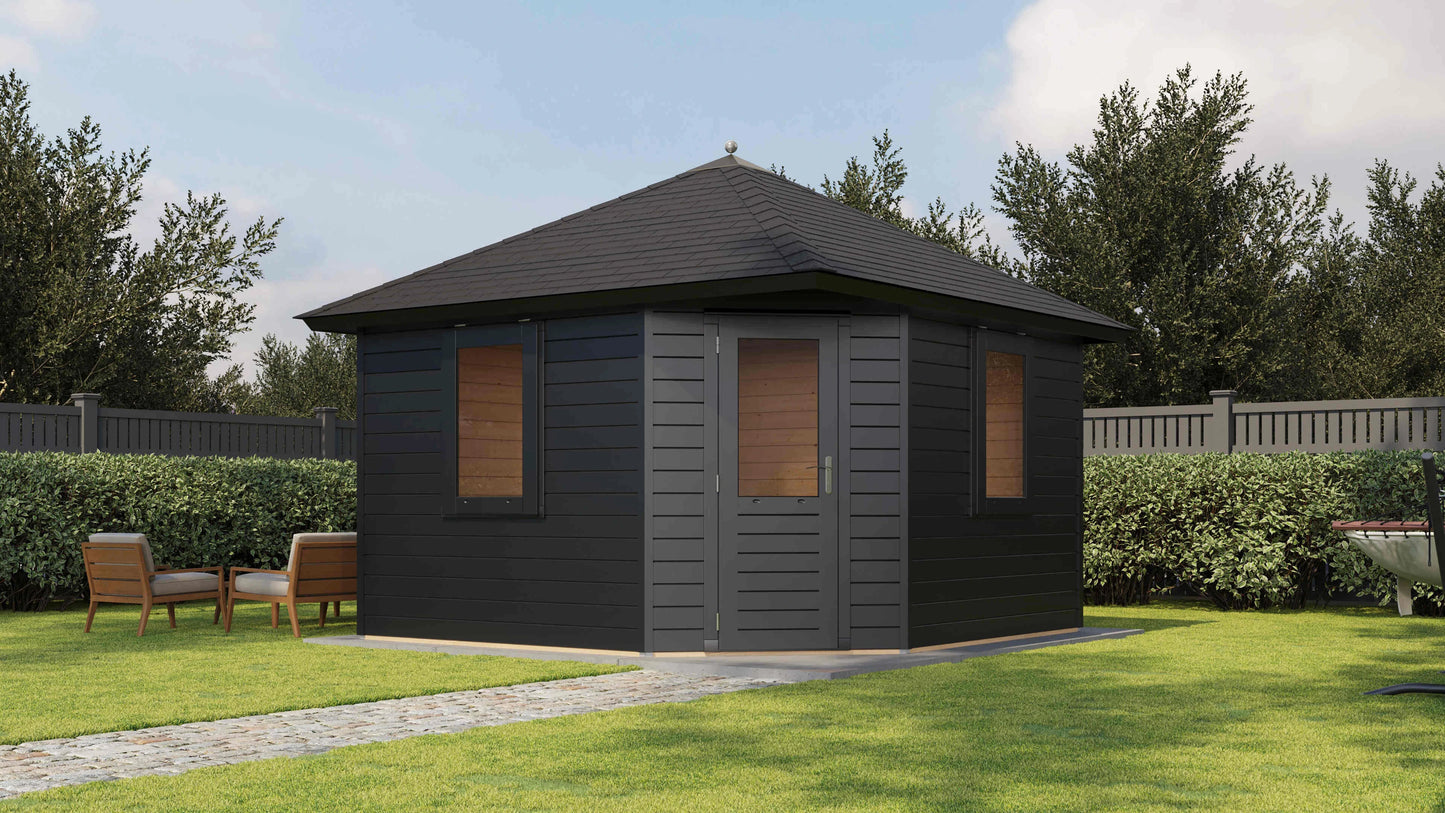 Lugarde Select Prima summerhouse Sidmouth 300x300cm - RAL 7021