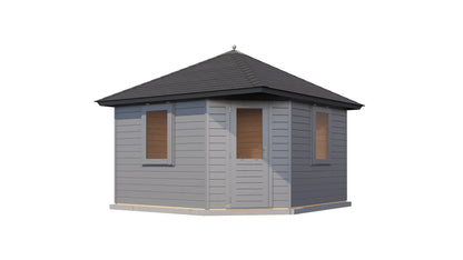Lugarde Select Prima summerhouse Scarborough 360x360cm - RAL 7021