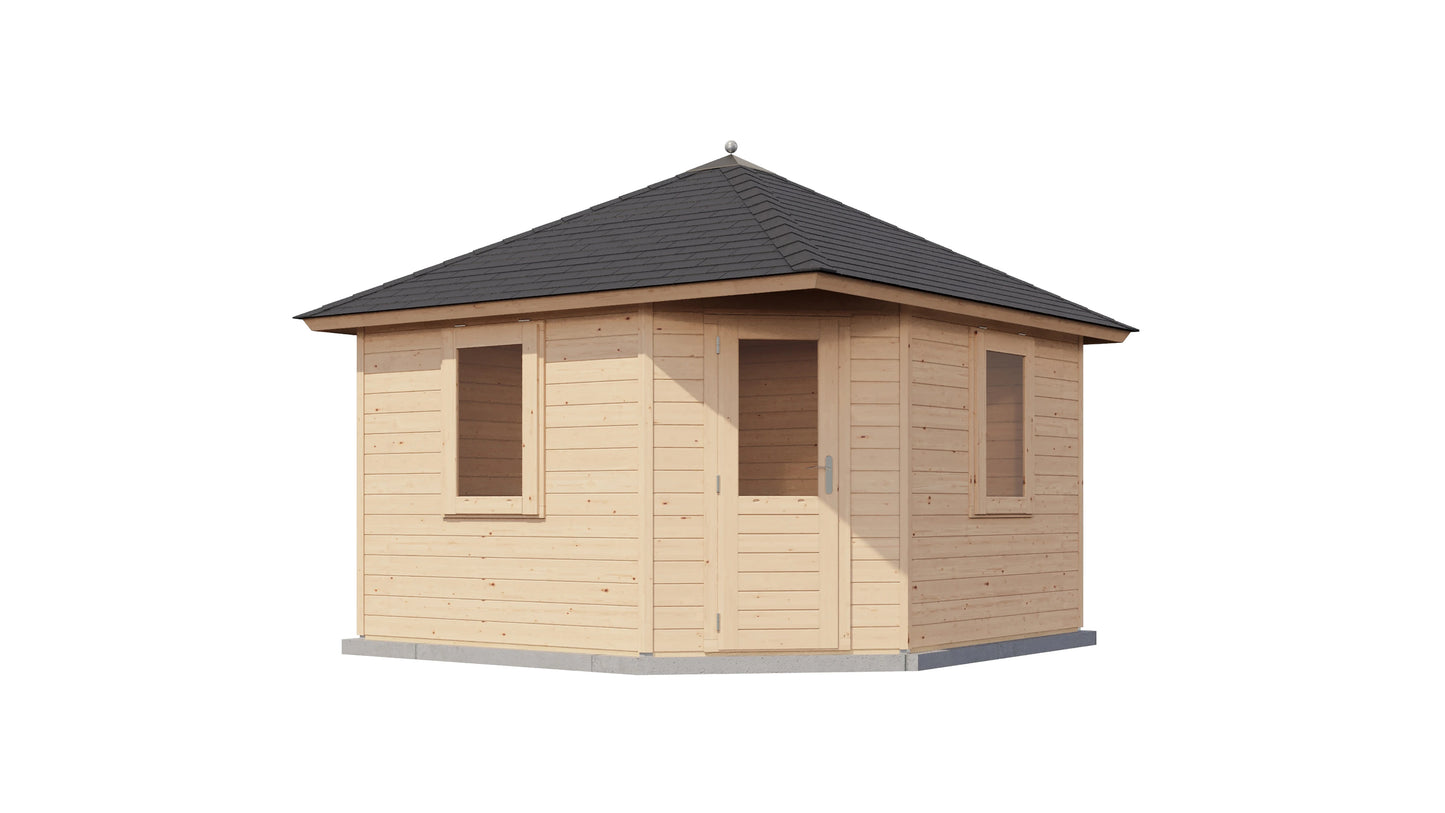 Lugarde Select Prima summerhouse Scarborough 360x360cm - Untreated