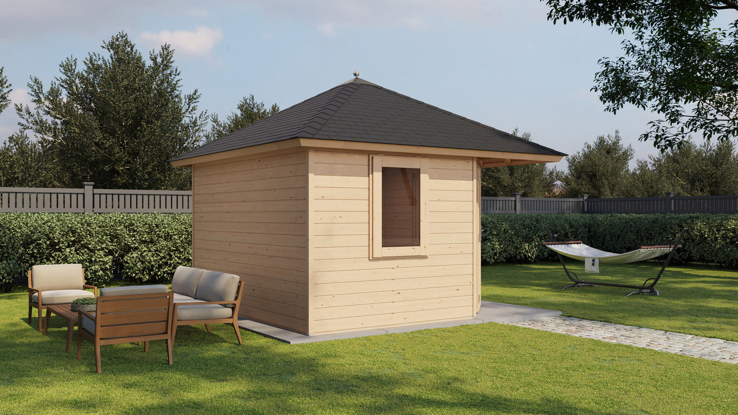 Lugarde Select Prima summerhouse Scarborough 360x360cm - Untreated