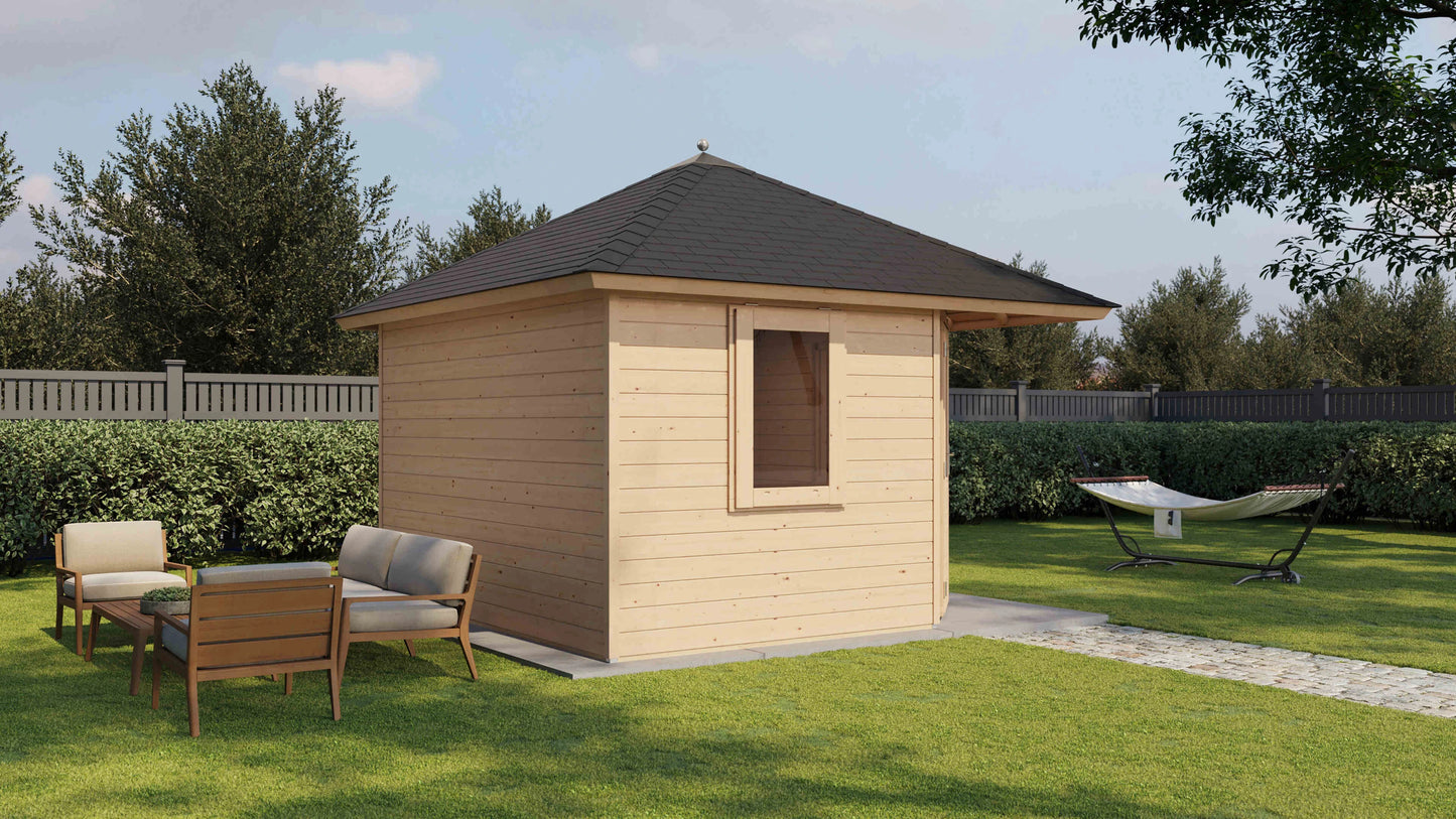 Lugarde Select Prima summerhouse Scarborough 360x360cm - Untreated