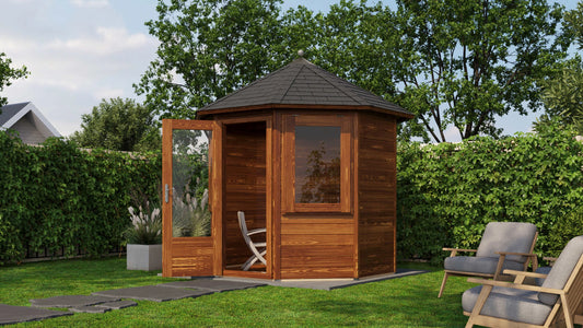 Lugarde Select Prima summerhouse Elgin Ø250cm - Brown