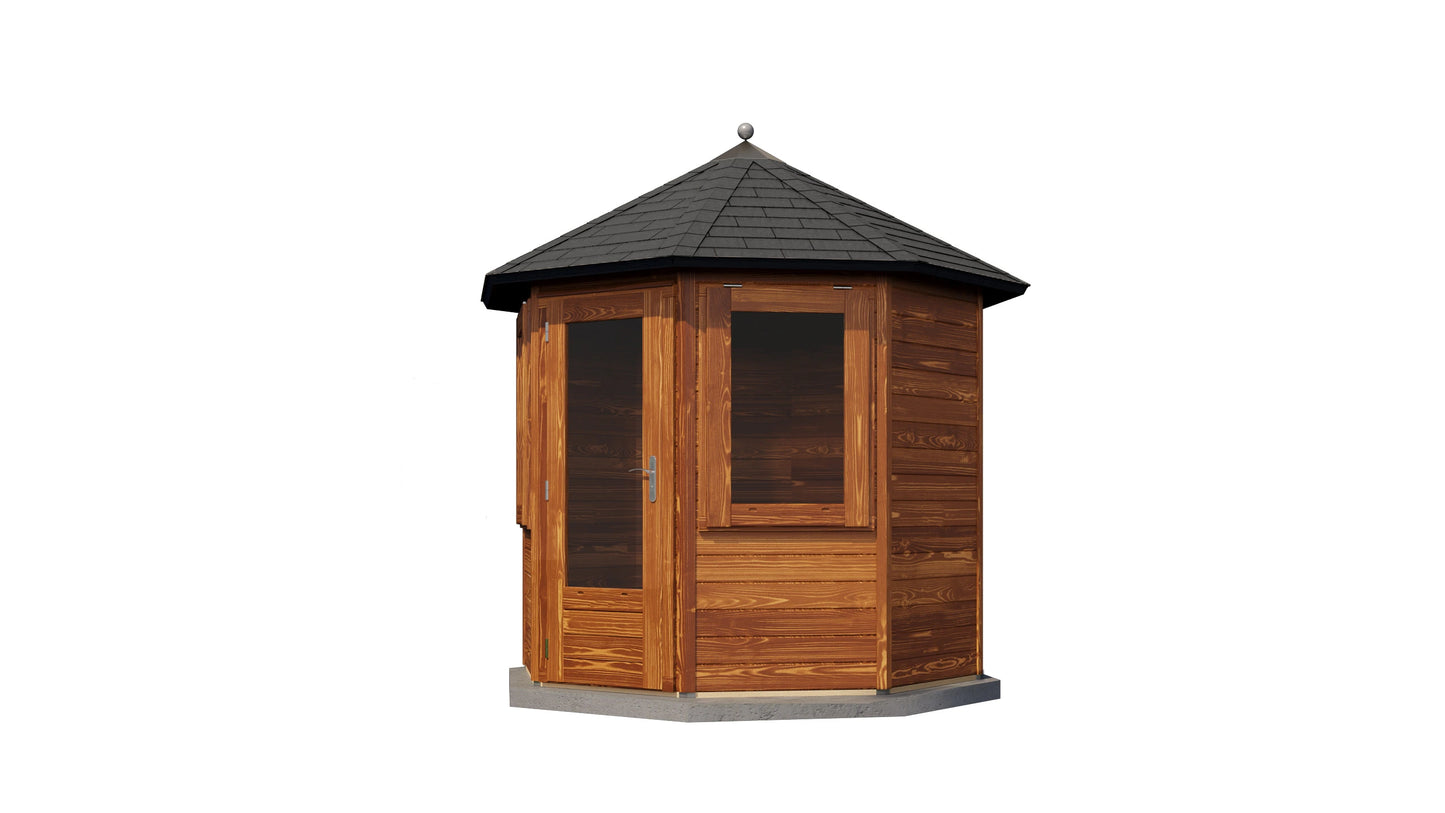 Lugarde Select Prima summerhouse Elgin Ø250cm - Brown