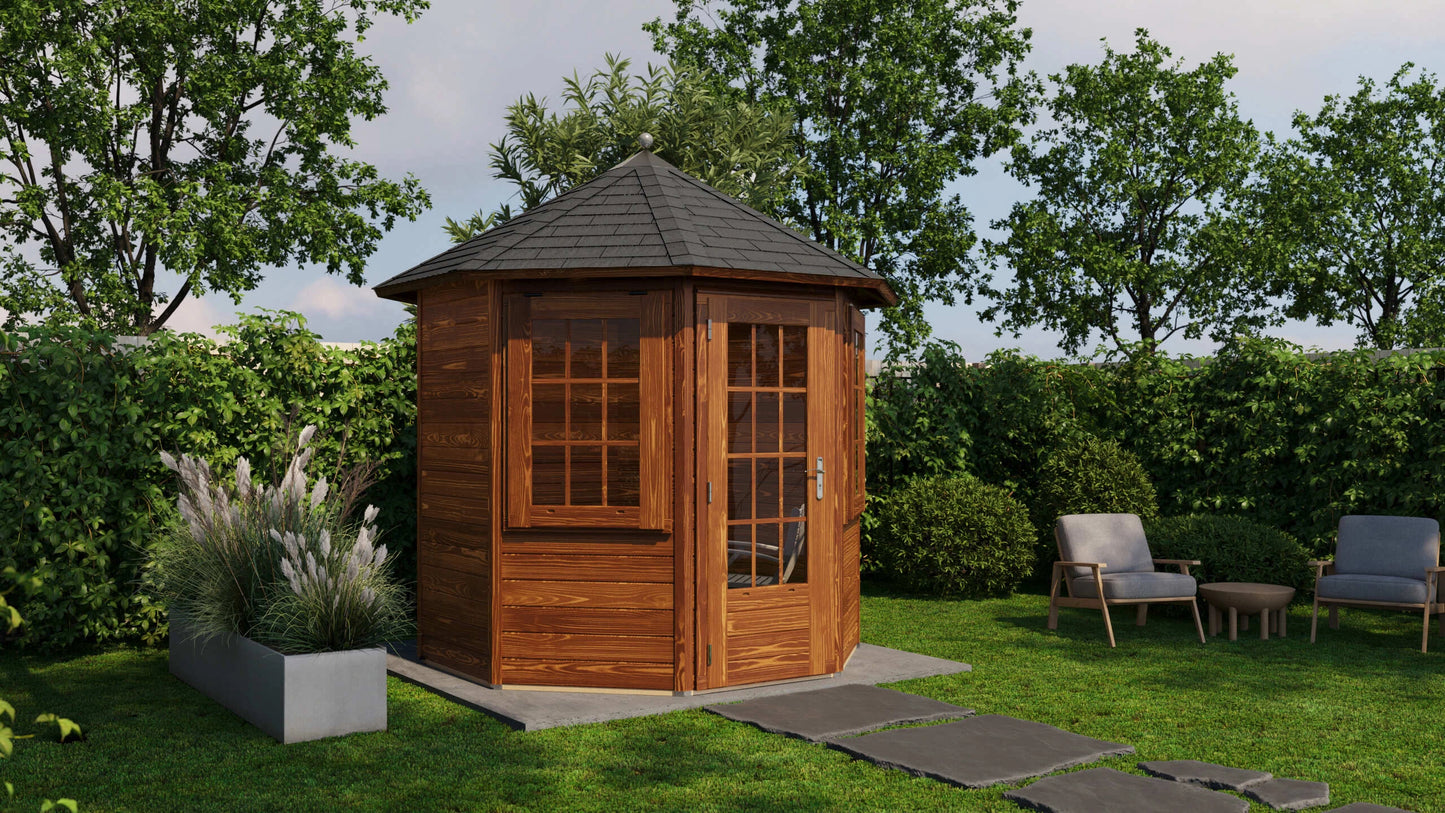 Lugarde Select Prima summerhouse Linlithgow Ø250cm - Brown