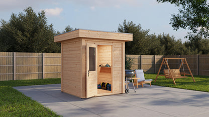 Lugarde Select Modern summerhouse 28mm London 200x200cm - Untreated