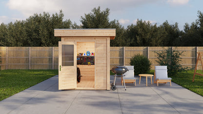 Lugarde Select Modern summerhouse 28mm London 200x200cm - Untreated