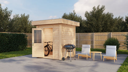 Lugarde Select Modern summerhouse 28mm London 200x200cm - Untreated
