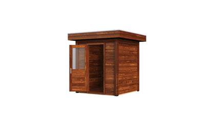 Lugarde Select Modern summerhouse 28mm London 200x200cm - Brown Wood Oil