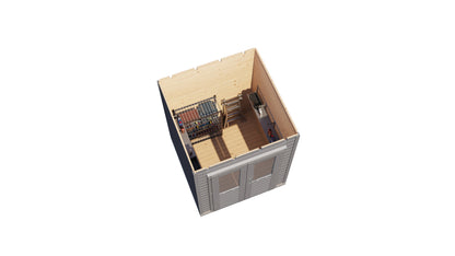 Lugarde Select Prima summerhouse Clyde 180x180cm - RAL 7021