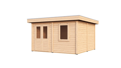 Lugarde Select Modern summerhouse 28mm Bristol 388x388cm - Untreated