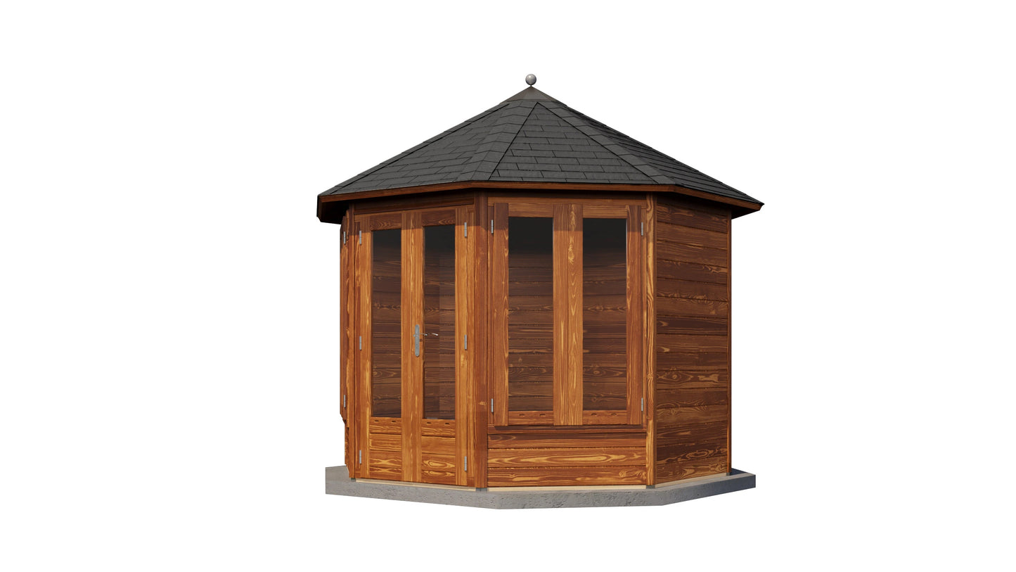 Lugarde Select Prima summerhouse Helensburgh Ø300cm - Brown