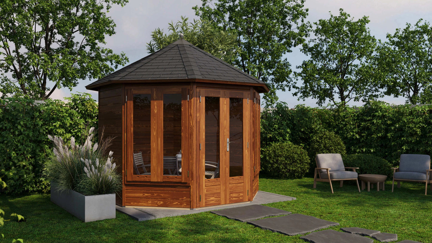 Lugarde Select Prima summerhouse Helensburgh Ø300cm - Brown