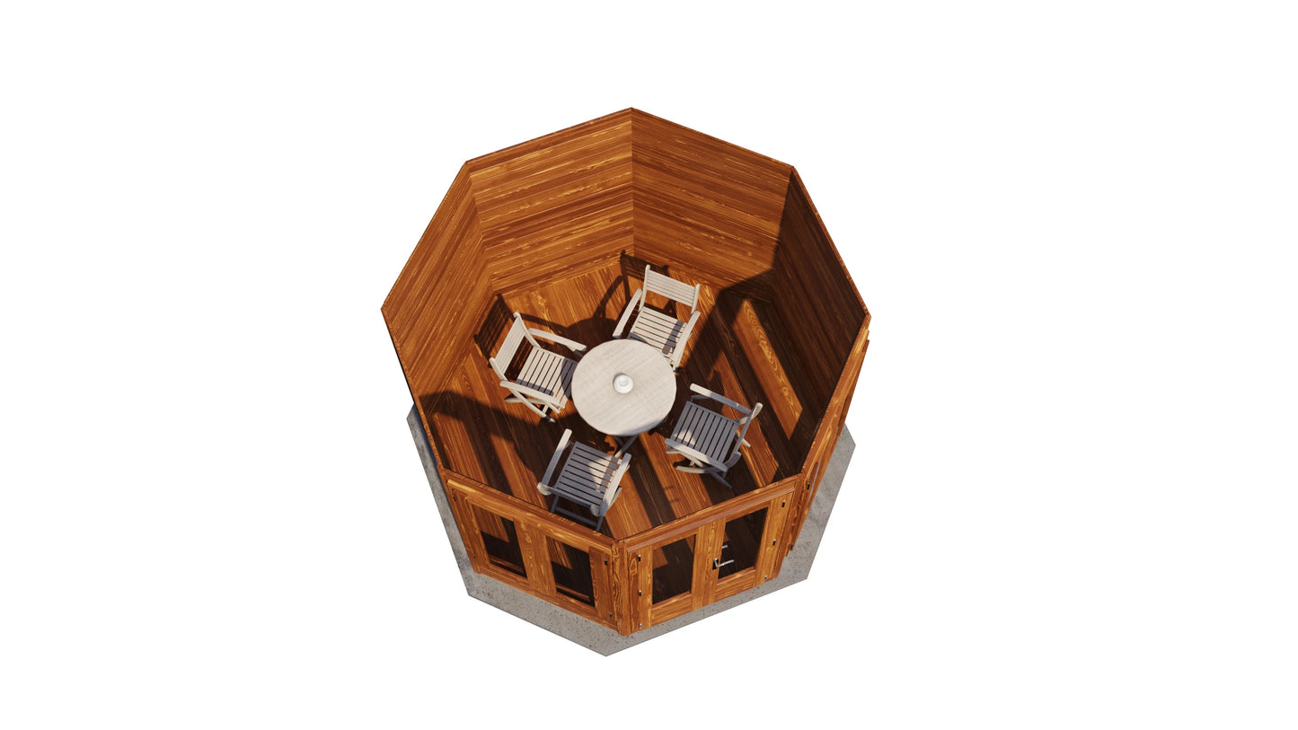 Lugarde Select Prima summerhouse Helensburgh Ø300cm - Brown
