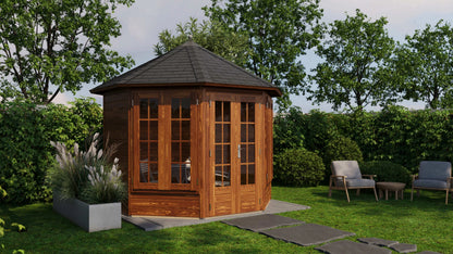 Lugarde Select Prima summerhouse Arran Ø300cm - Brown