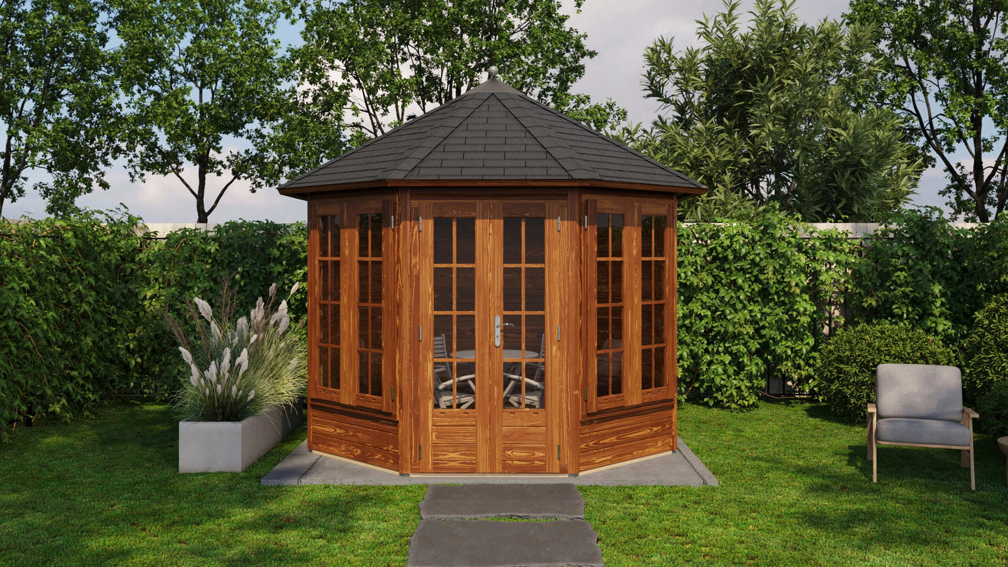 Lugarde Select Prima summerhouse Arran Ø300cm - Brown