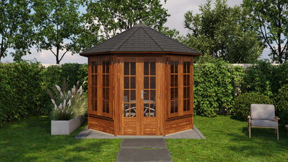 Lugarde Select Prima summerhouse Arran Ø300cm - Brown