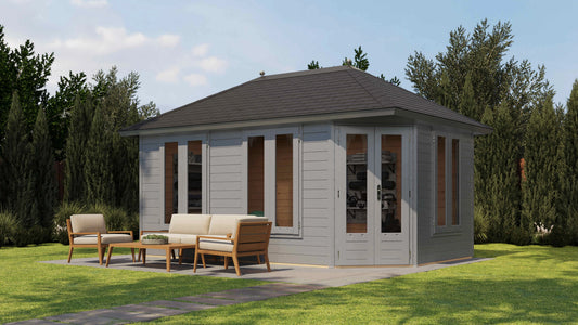 Lugarde Select Prima summerhouse Falkirk 480x300cm - RAL 7021