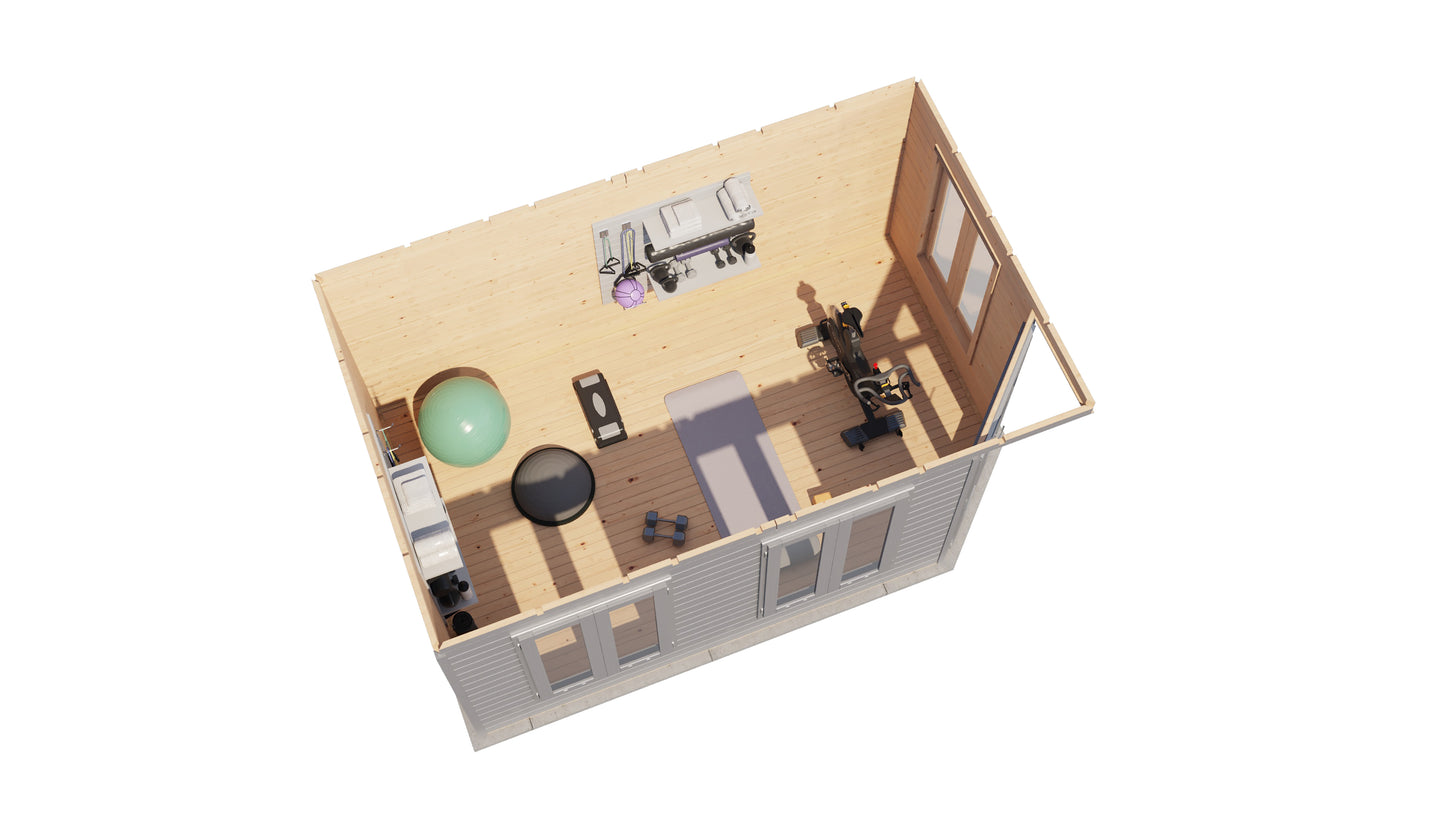 Lugarde Select Prima summerhouse Falkirk 480x300cm - RAL 7021
