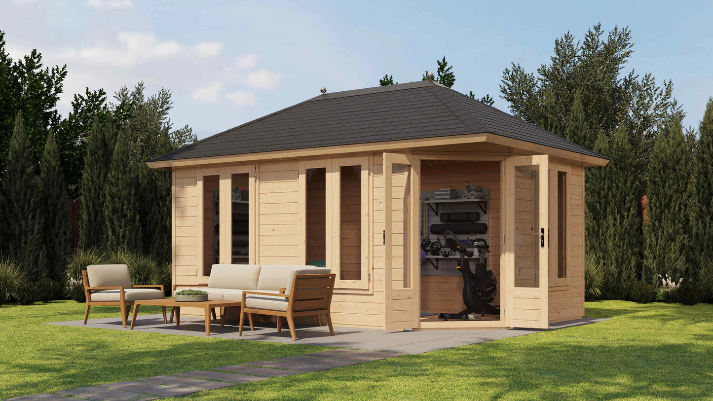 Lugarde Select Prima summerhouse Falkirk 480x300cm - Untreated